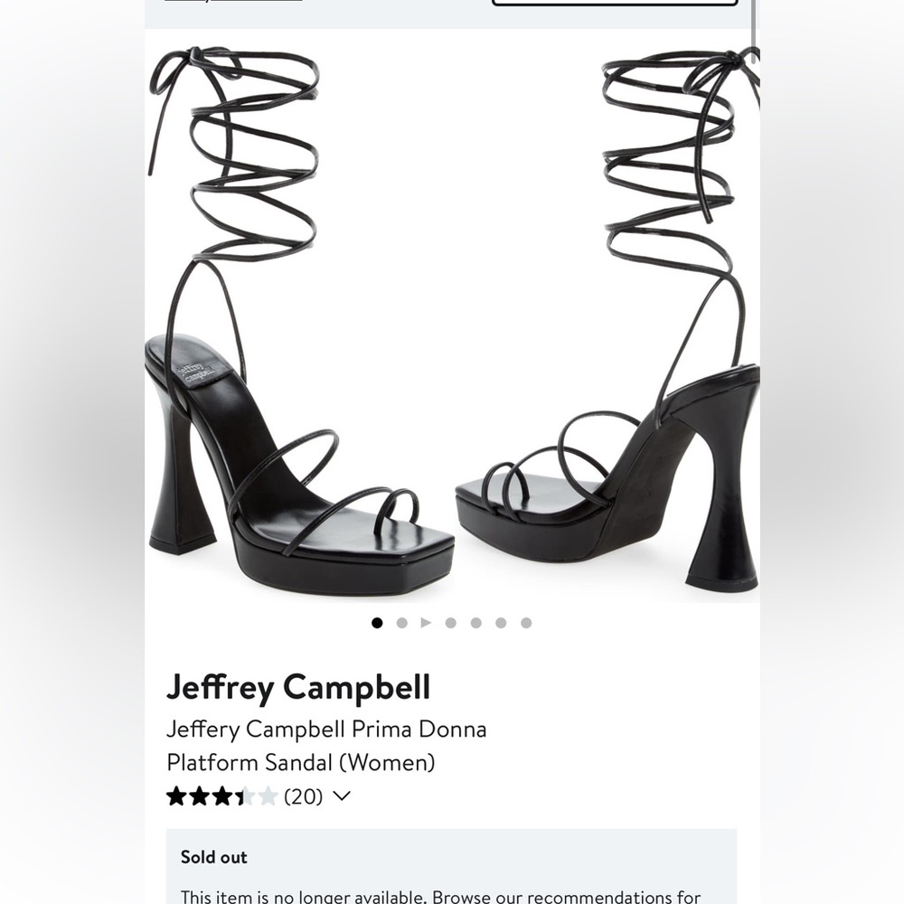 Jeffrey Campbell Jeffery Campbell
Prima Donna Platform Sandal (Women)